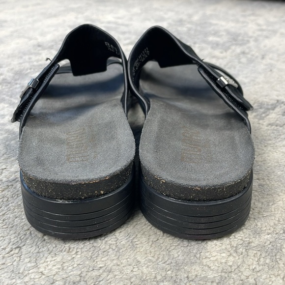 New Munro Jody Slide Sandal Black Nubuck Comfort Sz 8 Narrow - Picture 6 of 15